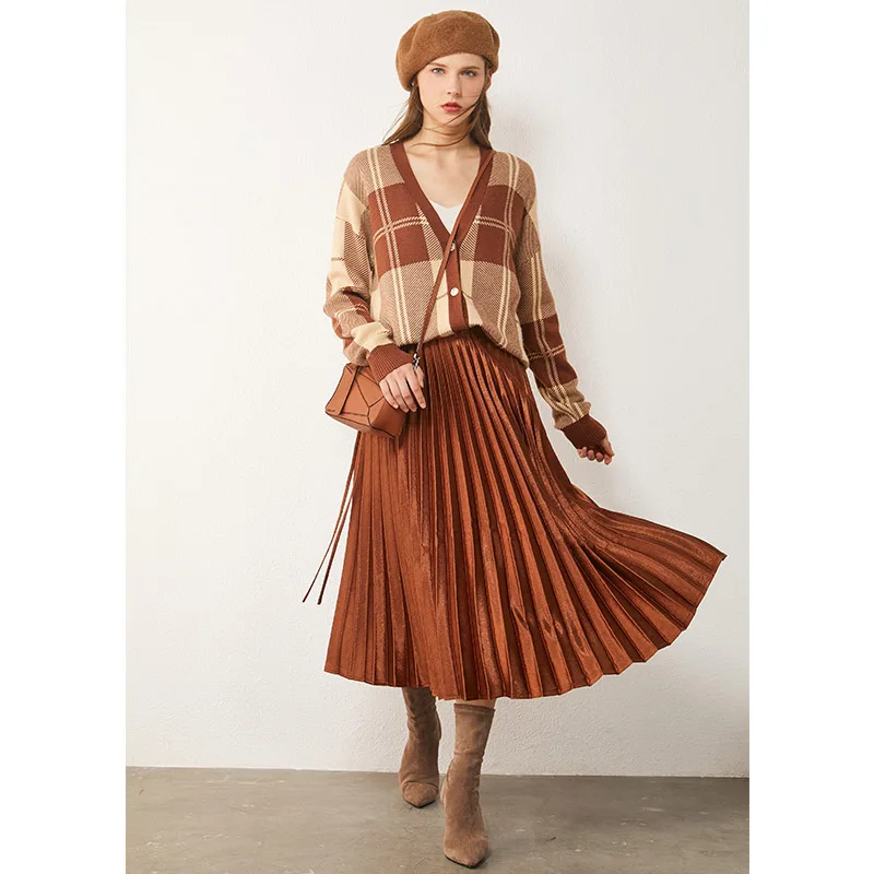 AMII Minimalism Autumn Winter Cardigans For Women