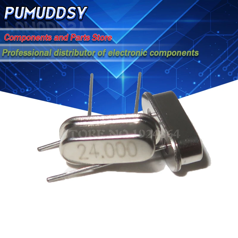 10PCS 24.000M 24.000Mhz 24 Mhz igMopnrq Quartz Crystal Resonator Passive Oscillator HC 49S New HC-49S | Электронные компоненты