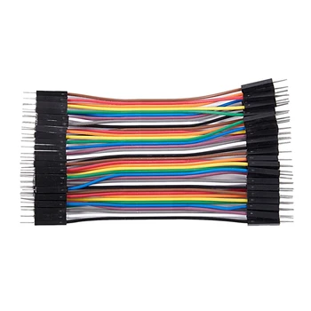 

5X 40pcs 10cm Male To Male Dupont Wire Jumper Cable for Arduino Breadboard