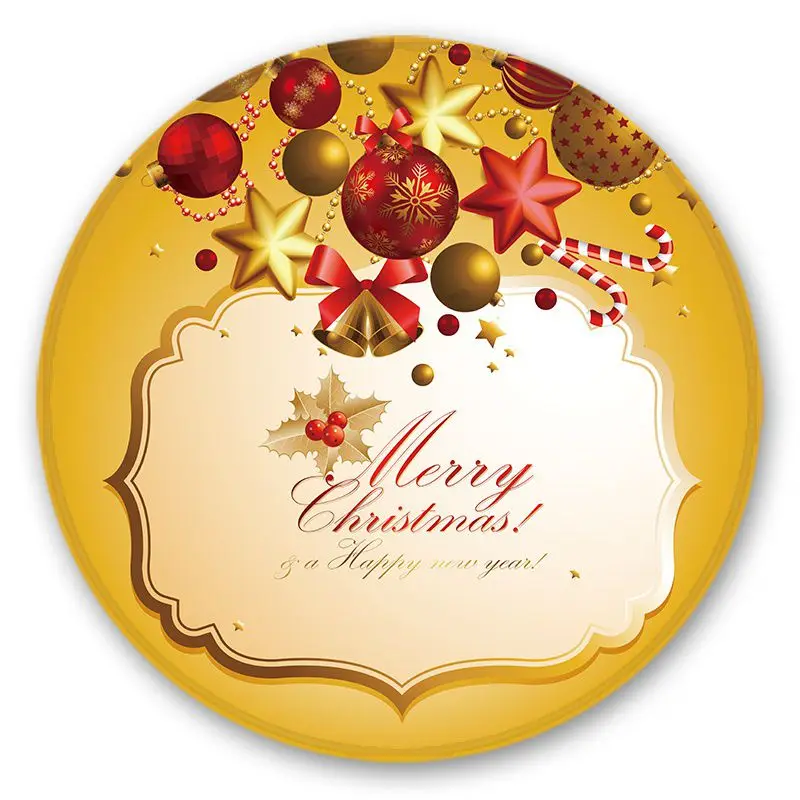 4 Украшения для дома Рождество тематический круглый ковер мягкий фланелевый нескользящий ковер машина для праздника моющийся ковер - Цвет: 4