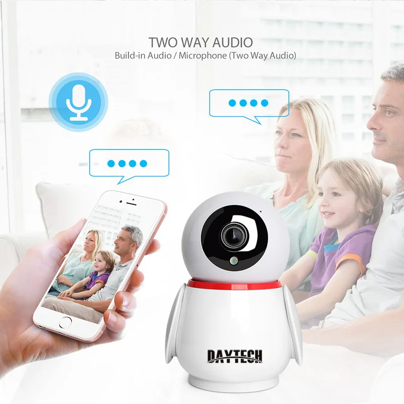  DAYTECH 1080P Wireless IP Camera Cloud Wifi Camera Smart Auto Tracking Home Security Surveillance C - 4.00008E+12