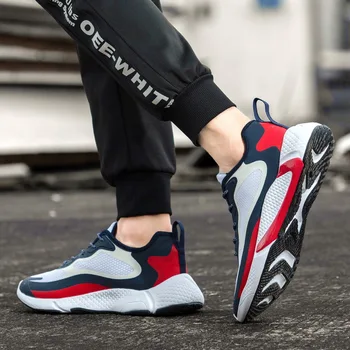 

Hot Sale Mens Walking Shoes Light Weight jogging Sneakers Comfortable Anti Slip Males Shoes Outdoor Walking Lace Up Sneakers Men