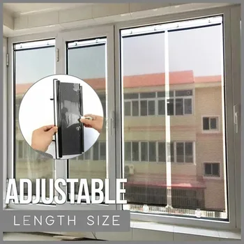 

Retractable Window Mosquito Net Mesh Shade Curtain Insect Screen Fly Bug Moth Protector Guard Blinds Kitchen Curtain Visor #BL3