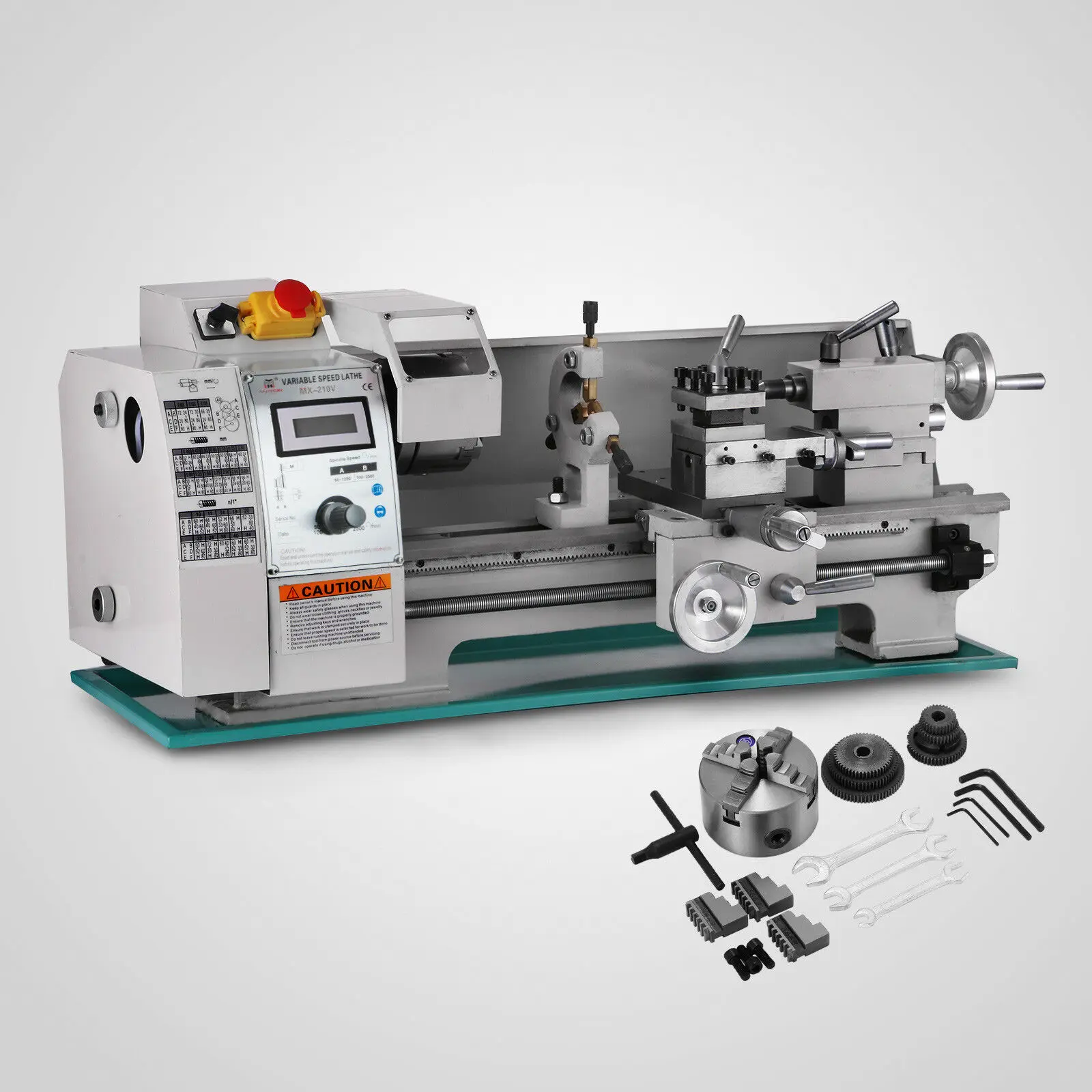 

Mini Lathe Metal 8x16 Inch Metal Lathe 750W Variable Spindle Speed Lathe Machine