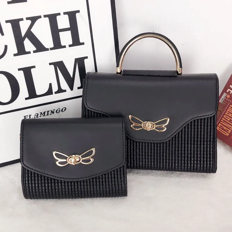 

2019 New Embossed Shaping Composite Bags Two-piece Shoulder Portable Bag Fashion Casual Women Purse and Handbags Crossbody Bags