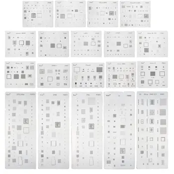 

1PC Stainless Steel IC Chip BGA Reballing Stencil Kits Set Solder Template for iPhone XS MAX/XR/XS/X/8 Plus/8/7 Plus/7/6S Plus/6