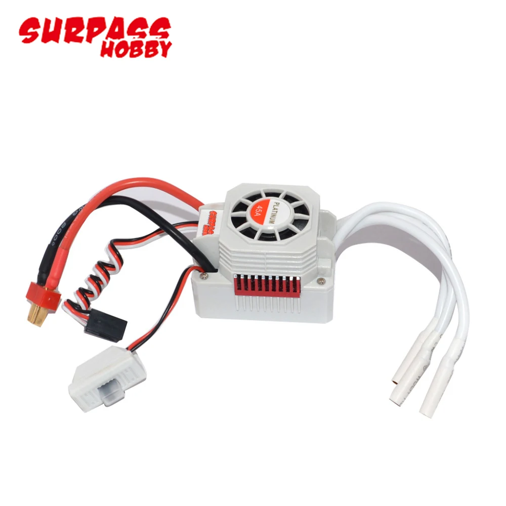 

Hot 1pcs SURPASS HOBBY Platinum 45A/60A Waterproof ESC for 1/10 1/12 1/14 RC Car Truck Model Toys