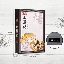 Secure Lock Book - Shaped Hidden Safe: Discreet Simulation for Valuables and Cash Storage (Journey To The West)