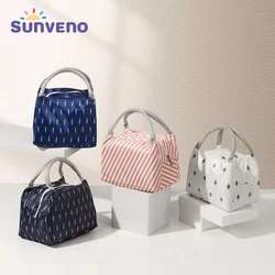 Bolsa de pañales portátil para el almuerzo, bolso de mano impermeable con aislamiento térmico, contenedor de cena, bolsas de almacenamiento de alimentos para la escuela