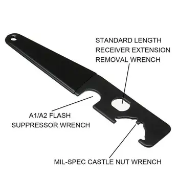 

Steel Wrench Combo Wrench Castle Nut Wrench Barrel Wrench Handle Handguard Hardness Tube Tool Rubber With Nut High Buttstoc G6Y0