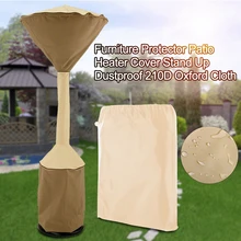 Патио крышка нагревателя 210D ткань Оксфорд стоьте вверх мебель протектор круглый водонепроницаемый навес террасы пылезащитный лето зима