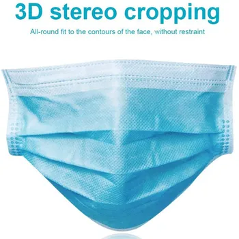 

30pc In Stock! Fast Delivery! High Quality Non Woven Disposable Face Cover 3 Layers Anti-dust Face Cover Ear Loop Mouth masque