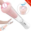 2 in 1 Electric Male Masturbator Cup Penis Pump Penis Delay Training Aircraft Pussy Penis Enlargement for Men Realistic Vagina 1