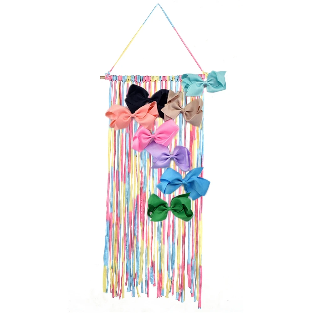 Органайзер для хранения для маленьких девочек, лента для волос, заколки для волос, органайзер для волос, вешалка для волос на стену, банты, пояс для хранения, аксессуары для волос для девочек
