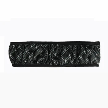 

Car Steering Wheel Cover PU Leather Non-Slip Protection Cover Trim 1pcs Black and white