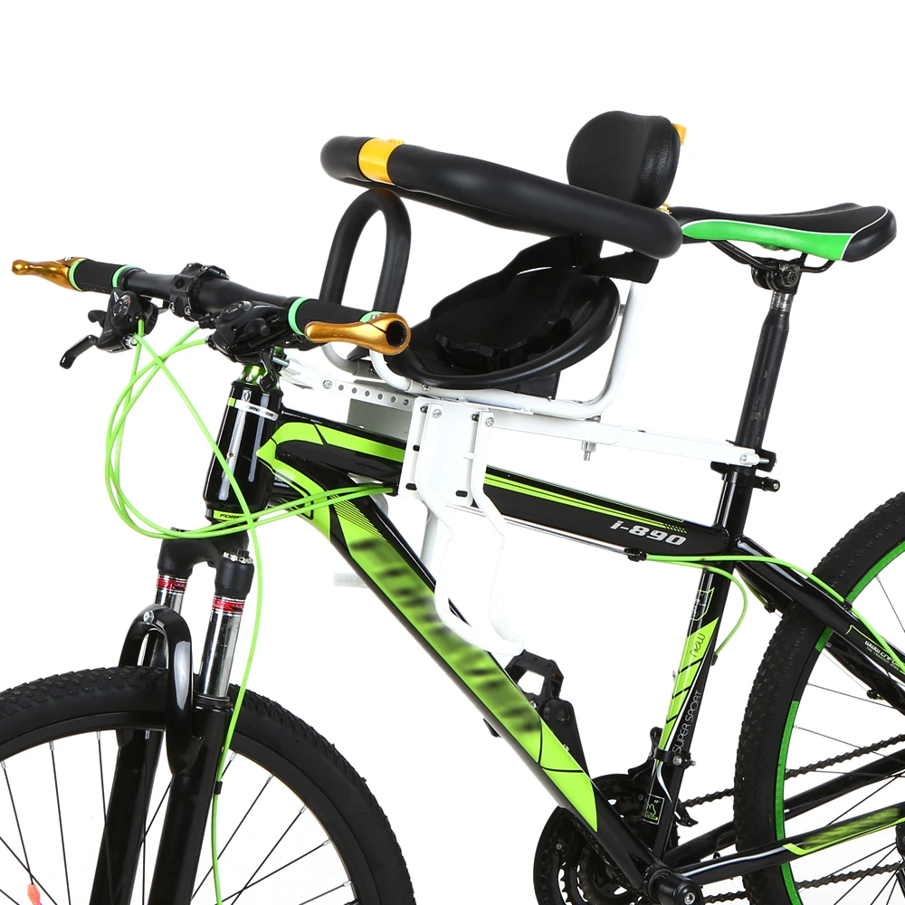Безопасное детское Велосипедное Сиденье для велосипеда, переднее детское сиденье, детское седло с педалями для ног, Поддержка заднего сиденья для горного велосипеда