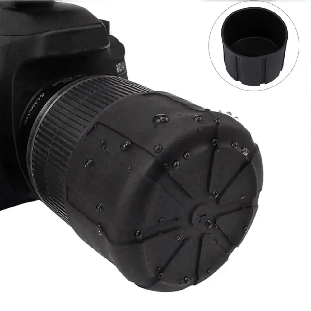 SLR Silicone Camera Cover Universal Lens Cap Holder Cover Camera Len