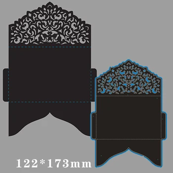 

122*173mm lace envelope Metal Cutting Dies for card DIY Scrapbooking stencil Paper Craft Album template Dies
