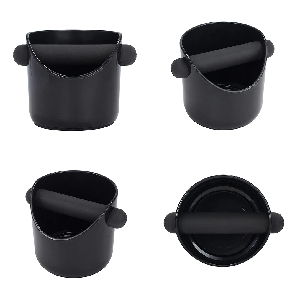 

ABS Shock-absorbent Espresso Knock Box Anti slip Coffee Grind Dump Bin Waste Bin with Detachable Knock Bar for Barista Hot Sale