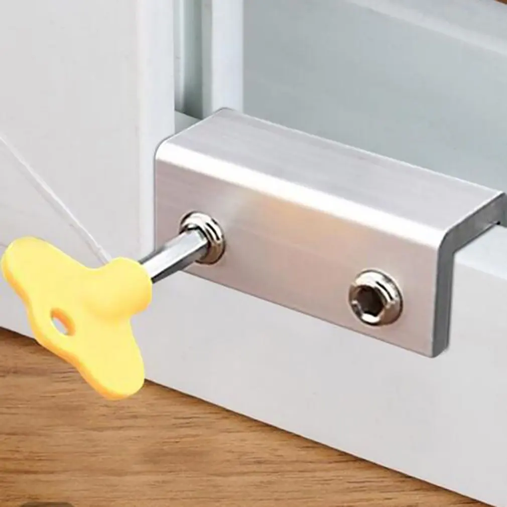

1 Pcs Sliding Window Child Safety Lock Instantly Lock Sliding Windows Prevent Children From Opening The Window Risk