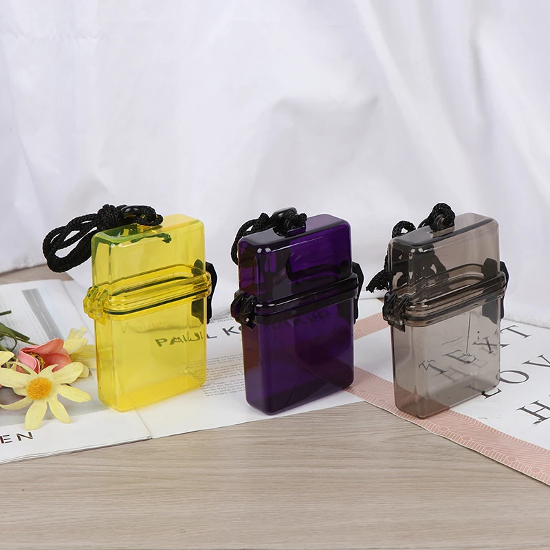 Scuba Diving Kayaking Waterproof Dry Box Gear Accessories Container Case Rope Clip Money ID Cards Keys storage box herb storage container medicine storage container honey storage container