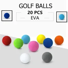 

20pcs Professional EVA Practice Golf Ball Sports Training Balls 42mm/1.65 Inch Golf Clubs & Equipment Parts Accessories