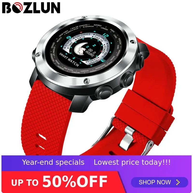 

Bozlun New Smart Digital Watch Man HeartRate Calories Remote Camera Waterproof Wristwatch Fashion Watch Relogio Masculino W30