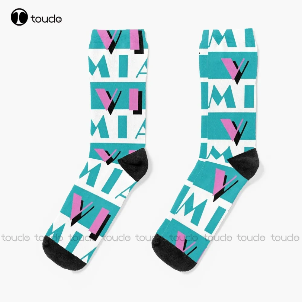 

Miami Vice #2 Socks Unisex Adult Teen Youth Socks Personalized Custom 360° Digital Print Hd High Quality Christmas Gift