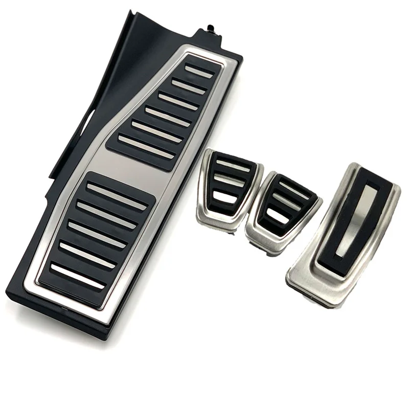 

For Audi A8 D5 S8 5H 2019-2020 Car Styling Stainless Steel Sport Foot Rest Fuel Brake Pedal Plate Cover Pad Auto Accessories