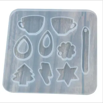 

DIY jewelry tool synthesis Silicone mould round oval square drop pendant earring mold handmade craft decoration epoxy resin mold