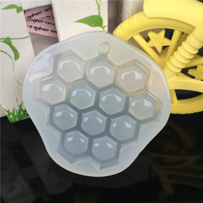 1pcs kitchen DIY handmade honeycomb type silicone mold fondant cake chocolate soap candy biscuit sugar mold 2