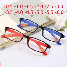 TR90 очки для близорукости, женские и мужские квадратные близорукие очки, женские и мужские очки для близоруких-0,5-6,0
