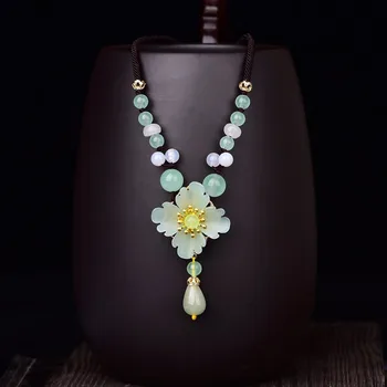

Crystal Neklace for Women Ethnic Flower Fashion Choker Necklaces for Women 2019 Statement Necklace Jewelry Chain Accessories
