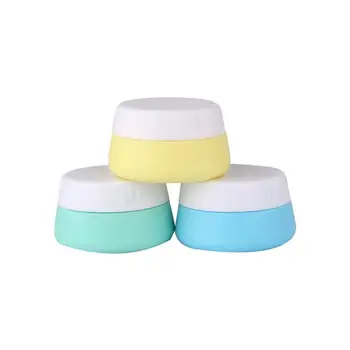

RUIMIO 3Pcs/lot 10/20ml Small Empty Cosmetic Refillable Bottles Silicone Eyeshadow Makeup Face Cream Jar Pot Container Bottle