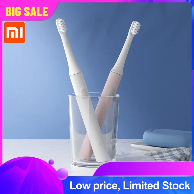 Большая распродажа Xiaomi MIJIA T100 Sonic электрическая зубная щетка USB зарядка