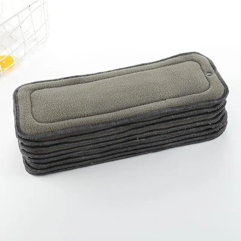 5/10 шт. детские подгузники наружная зернистая с бархатом внутри Nanocloth моющиеся тканевые подгузники Коврик Вставка Герметичная крышка по уходу за ребенком