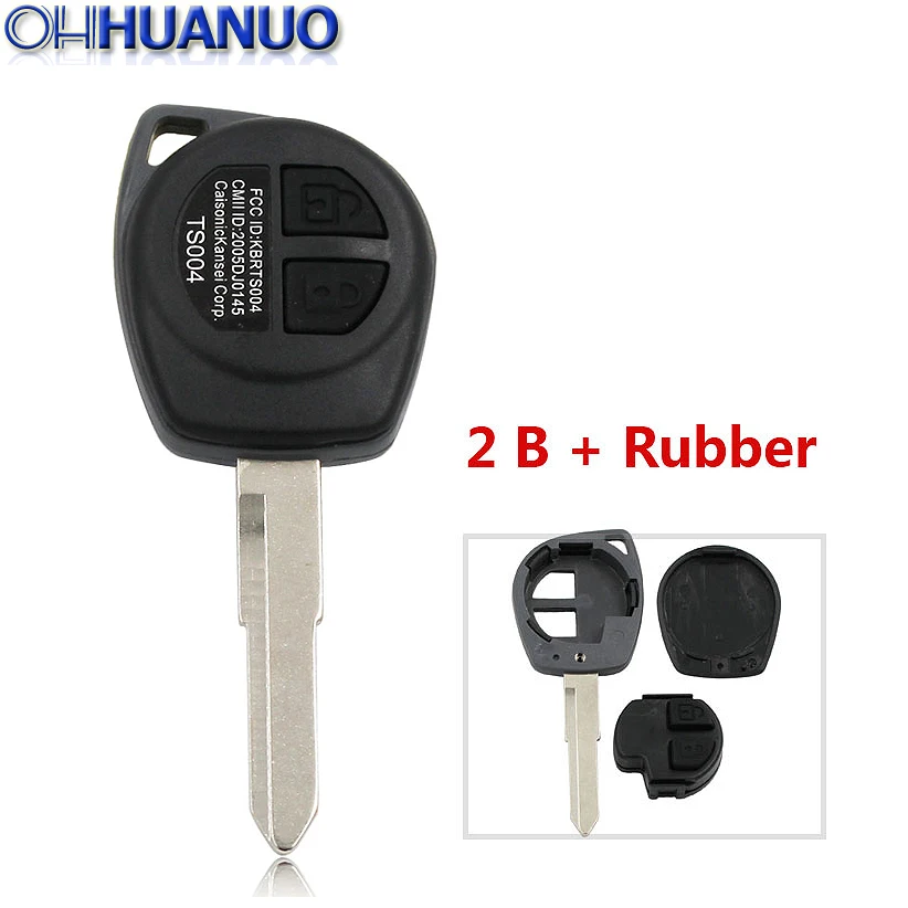 Для SUZUKI JIMNY VITARA SWIFT IGNIS ALTO 2 кнопки дистанционный ключ + резина|key button|rubber shellsalto suzuki |
