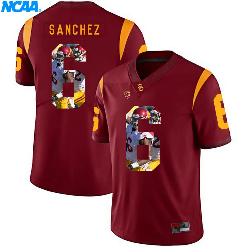 Новое поступление высокое качество Mark Sanchez#6 Marqise Lee#9 футболка ограниченной серии Майки S-XXXL
