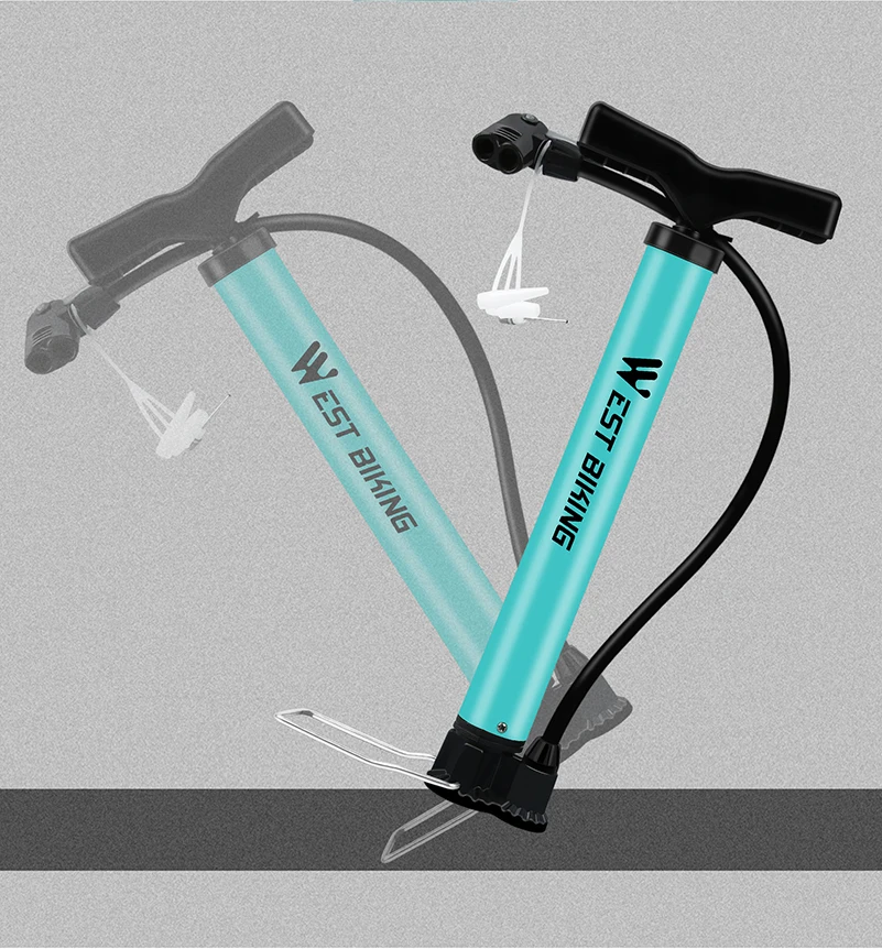WEST BIKING велосипедный ножной насос 120/160PSI воздушный высокого давления со стальным