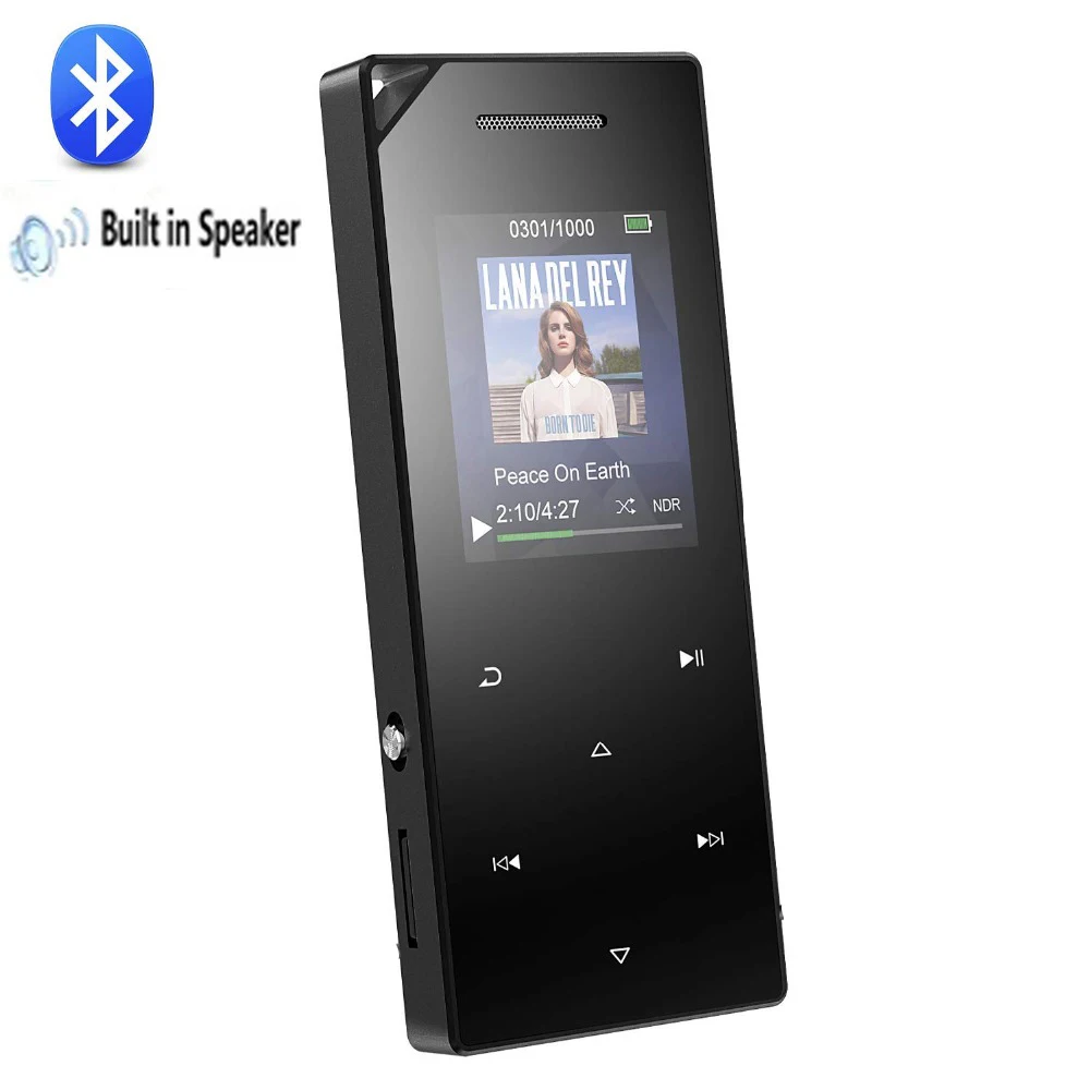 Mp3 плеер Bluetooth встроенный динамик сенсорная кнопка музыкальный без потерь звука с
