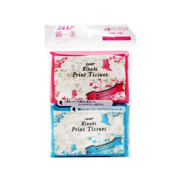 Facial Tissue Paper handkerchiefs 2 layer silk Kami Shodji Ellemoi