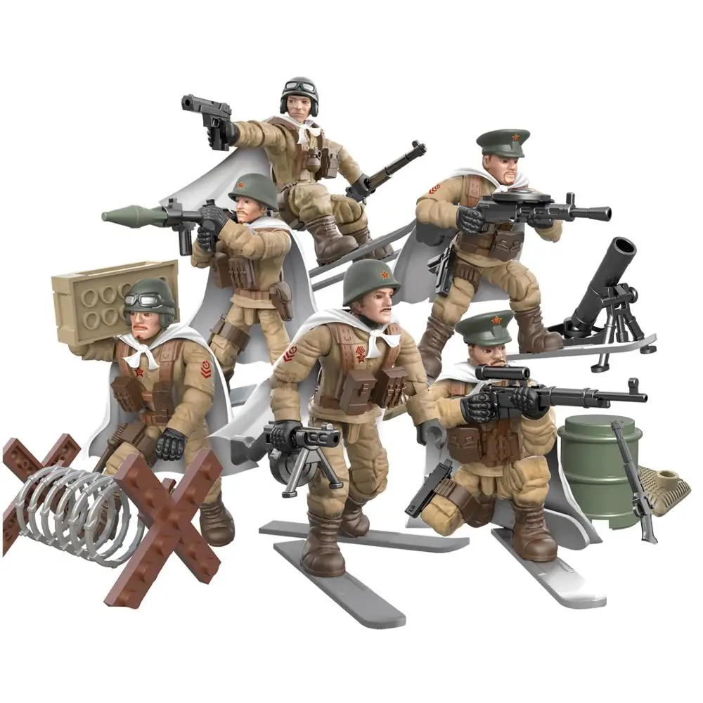 Блоки 2-ой мировой войны WW2 военный Советского Союза солдат городская полиция SWAT