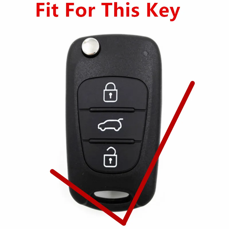 Чехол для Hyundai I30/IX35/Accent/I20/Sonata/Solaris/Verna H01 из натуральной кожи с 3 кнопками|Футляр