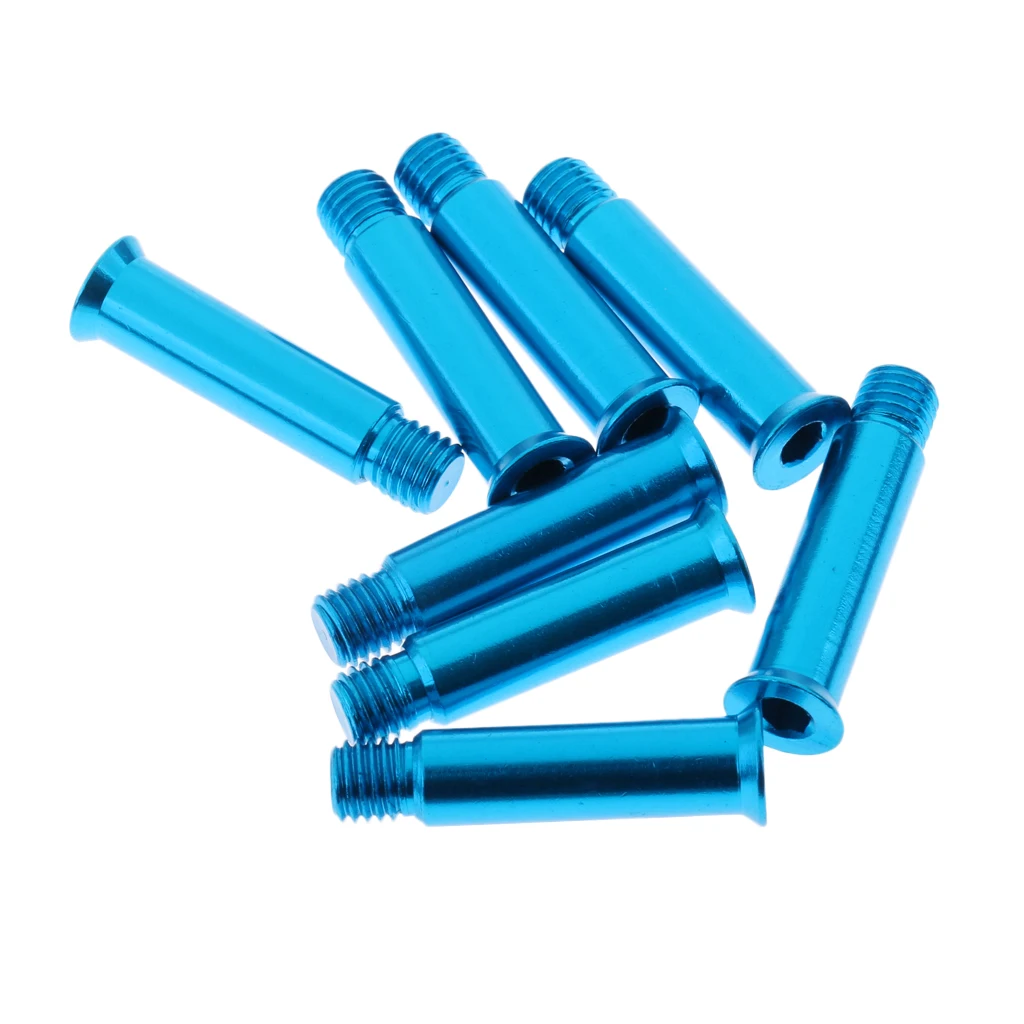 8 pcs INLINE SKATE & Roller Skates Wheel, Axle Screws Bolts / Bearing Spikes 34 mm