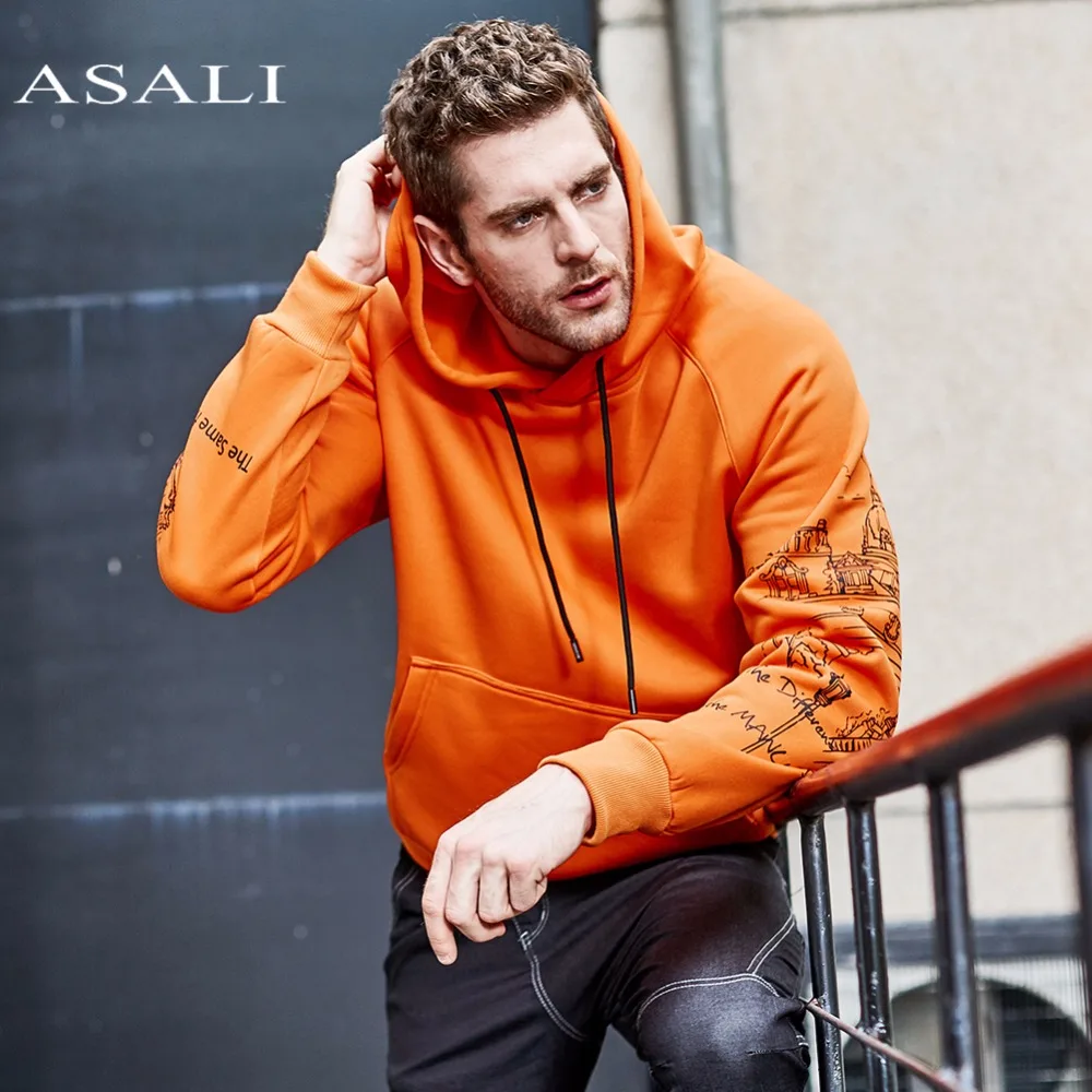 orange colour sweatshirt