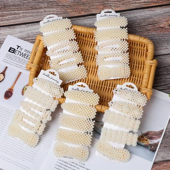 

3/5PCS/Set Korean Fashion Pearl Hair Clips For Women Headwear Elegant Hairpins Alloy BB Hairgrip Barrettes Girl Hair Accessories