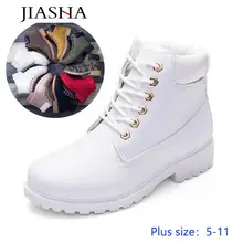 Зимние ботильоны женская обувь г. Модные теплые зимние женские ботинки на меху на квадратном каблуке однотонная повседневная обувь на шнуровке женская обувь, botas mujer