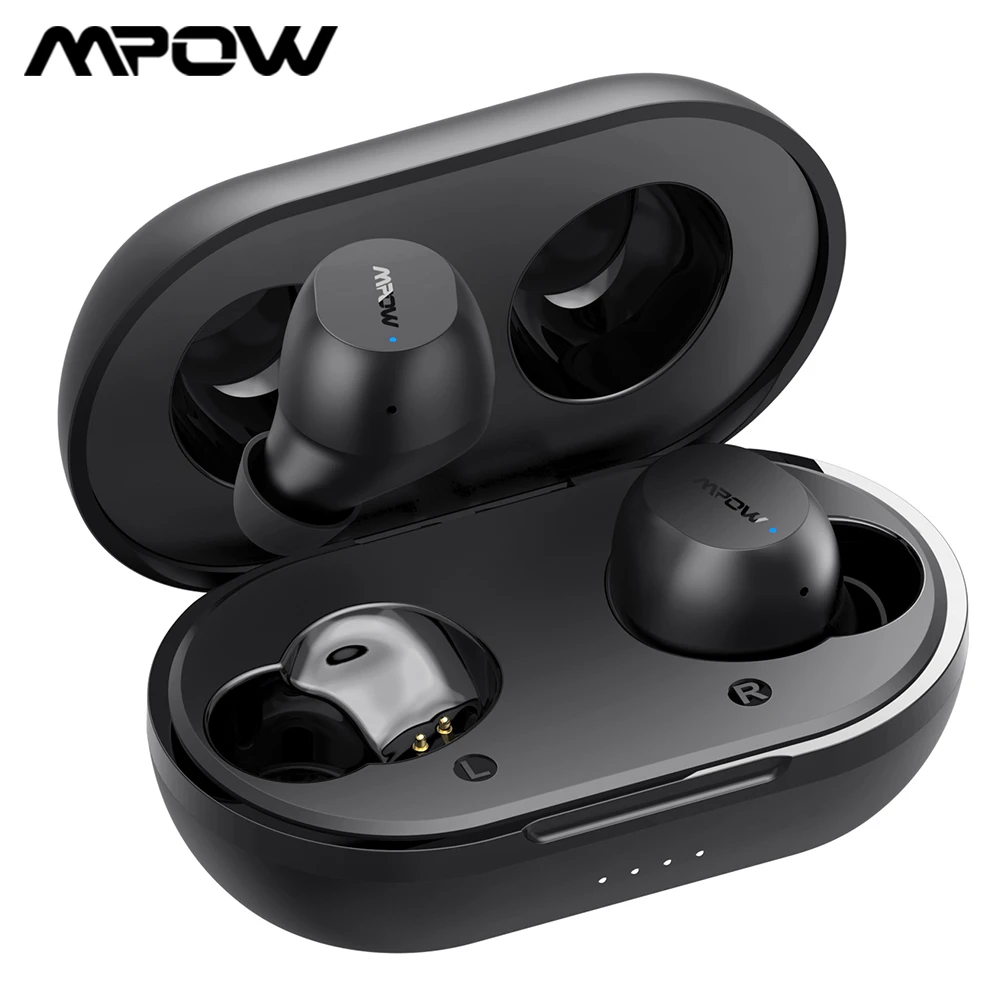 Mpow auriculares inalámbricos M12 con Bluetooth 5,0, audífonos  intrauditivos impermeables IPX8 con 25H de tiempo de reproducción y Control  táctil para iPhone 11 Plus/X/XR|Auriculares y audífonos| - AliExpress