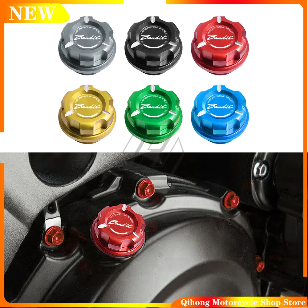 

Motorcycle CNC Engine Oil Cap Bolt Screw filler cover Accessories Case For Suzuki GSF650 GSF650S GSF1200S GSF1250S Bandit