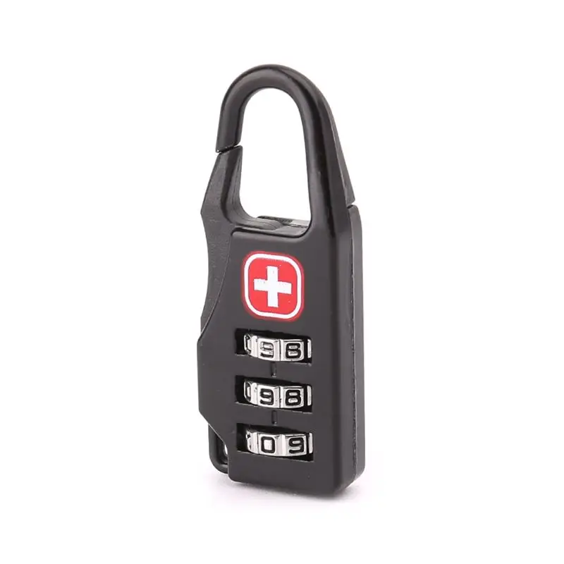 

Swiss Cross Symbol Combination Safe Code Mini Padlock Luggage Travel Number Lock
